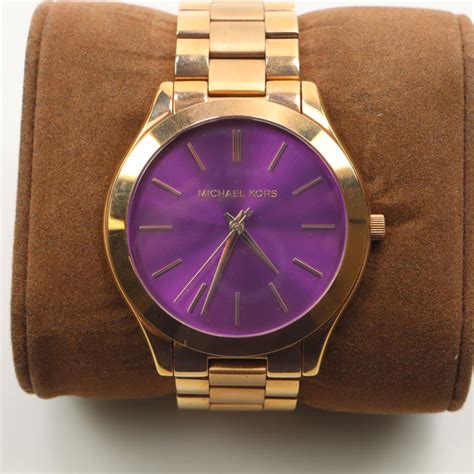 michael kors lavender watch|Slim Runway Lavender.